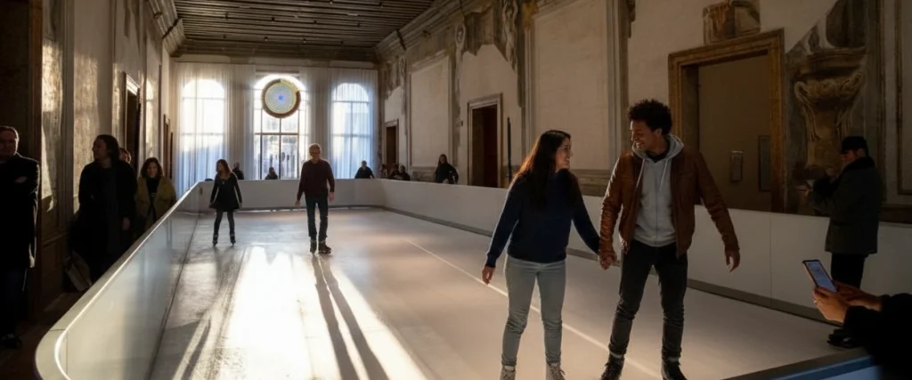 Eisfeld II in Venice: Olaf Nicolai’s installation experienced on the ice